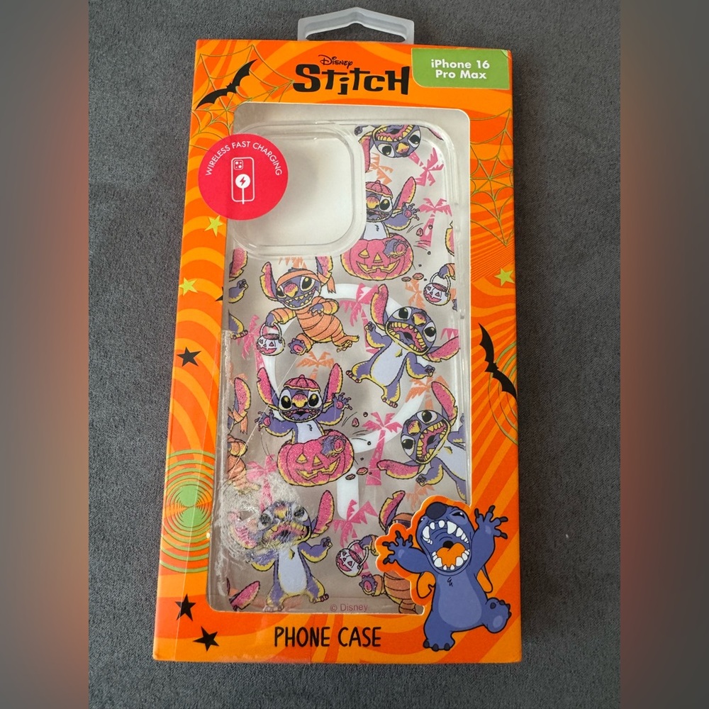 Disney Stitch Halloween iPhone 16 Pro Max Phone Case NWT